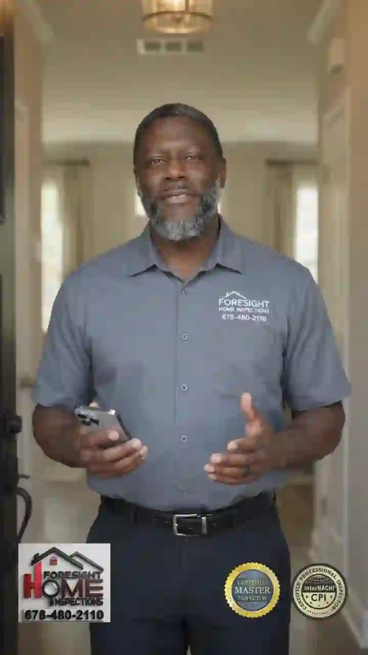 Certified Master Inspector Christopher Boykin evaluating Atlanta home systems